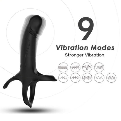 ARMONY - GODE AVEC ANNEAU ET VIBRATEUR NOIR