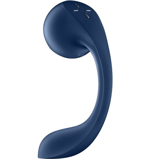 SATISFYER - PRO+ WAVE 4 STIMULATEUR POINT G ET IMPULSION D'AIR APPLICATION GRATUITE BLEU FONCÉ - 7eme ciel