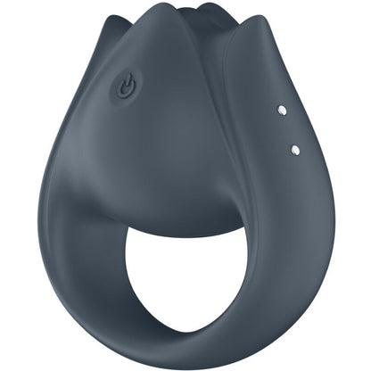 SATISFYER - PERFECT PAIR 2 MULTIVIBRATEUR 2 EN 1 ANNEAU PÉNIS ET STIMULATEUR DE DOIGTS GRIS