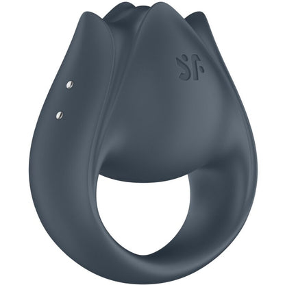 SATISFYER - PERFECT PAIR 2 MULTIVIBRATEUR 2 EN 1 ANNEAU PÉNIS ET STIMULATEUR DE DOIGTS GRIS - 7eme ciel