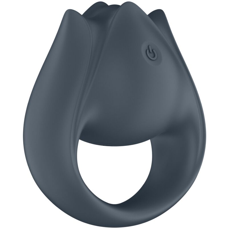 SATISFYER - PERFECT PAIR 2 MULTIVIBRATEUR 2 EN 1 ANNEAU PÉNIS ET STIMULATEUR DE DOIGTS GRIS - 7eme ciel