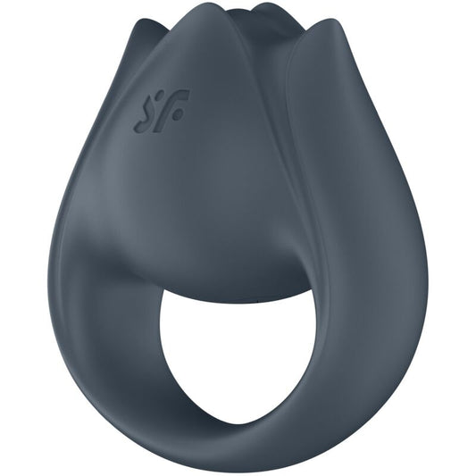SATISFYER - PERFECT PAIR 2 MULTIVIBRATEUR 2 EN 1 ANNEAU PÉNIS ET STIMULATEUR DE DOIGTS GRIS