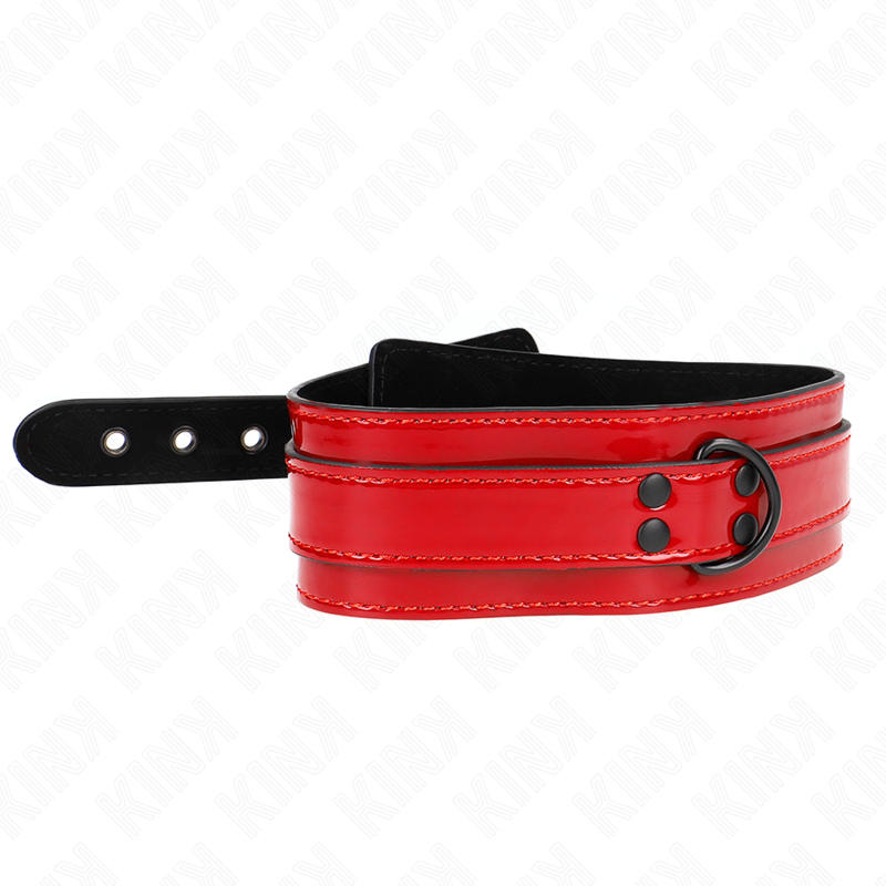 KINK - COLLIER AJUSTABLE ROUGE VIN 37,5-49,5 CM X 5 CM - 7eme ciel