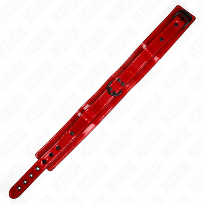 KINK - COLLIER AJUSTABLE ROUGE VIN 37,5-49,5 CM X 5 CM - 7eme ciel