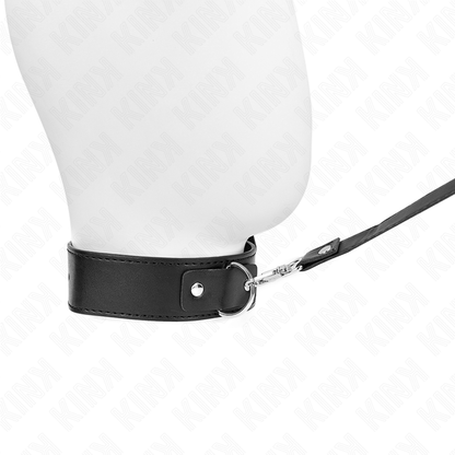 KINK - COLLIER AVEC CEINTURE 116 CM BRACELET NOIR AJUSTABLE 32-50 CM X 8 CM - 7eme ciel