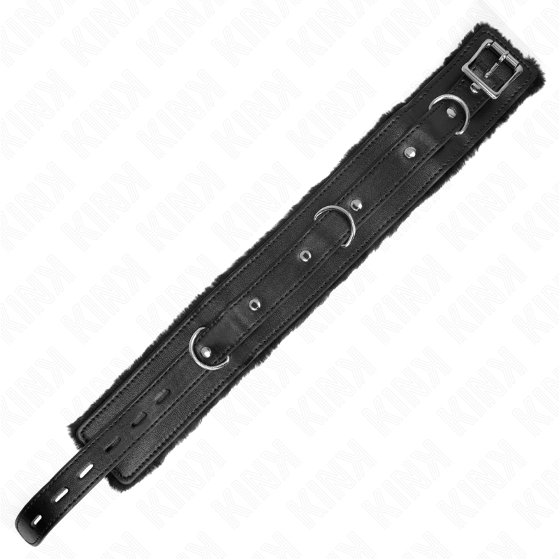 KINK - COLLIER AVEC LAISSE 65 CM AVEC RESTRICTIONS NOIR 36-42 CM X 5,5 CM - 7eme ciel