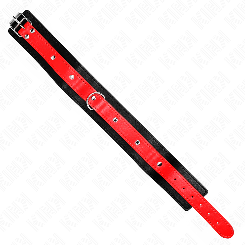 KINK - COLLIER AVEC BRACELET ROUGE 65 CM AJUSTABLE 36-43 CM X 5 CM - 7eme ciel