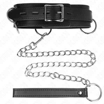 KINK - COLLIER ESCLAVAGE 3 ANNEAUX AVEC SANGLE 80 CM 53 X 5 CM - 7eme ciel