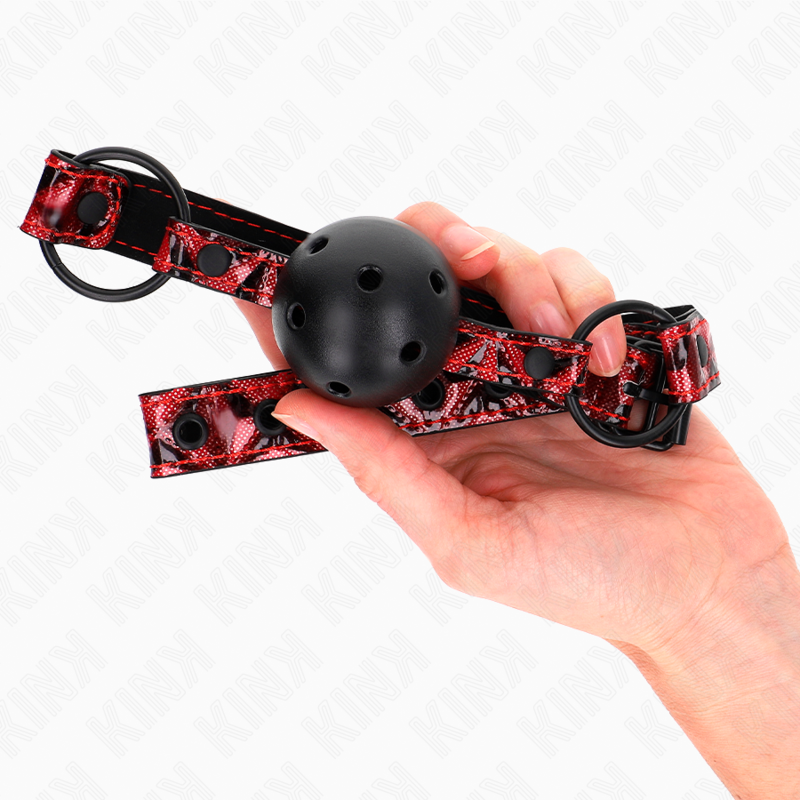 KINK - BOULE MOTIF DIAMANT 4,5 CM GAG MODÈLE 2 64,5 CM RÉGLABLE 42-60 CM - 7eme ciel