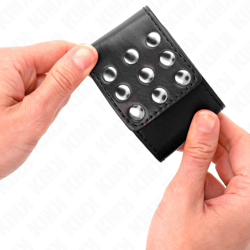 KINK - APPUI-POIGNETS AVEC BOUTON-PRESSION NOIR RÉGLABLE 19-24 CM X 5,5 CM - 7eme ciel