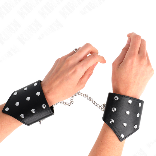KINK - BRACELETS STYLE POINT NOIR AVEC CHAÎNE RÉGLABLE 17-23 CM X 8,5 CM - 7eme ciel