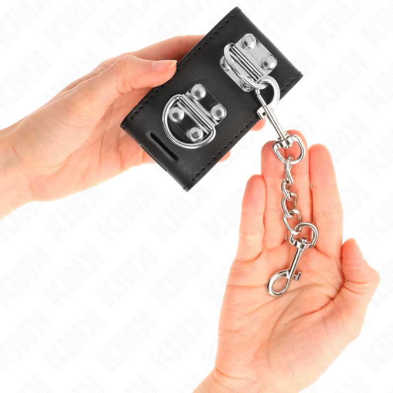 KINK - APPUI-POIGNETS MULTIPOSITIONS AVEC FERMETURE PAR CADENAS NOIR AJUSTABLE 16-23 CM X 5,5 CM - 7eme ciel