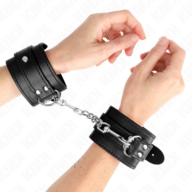 KINK - APPUI-POIGNET SIMPLE NOIR AJUSTABLE 20-23 CM X 5,5 CM - 7eme ciel