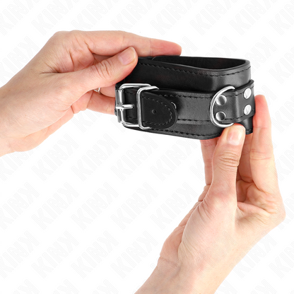 KINK - APPUI-POIGNET SIMPLE NOIR AJUSTABLE 20-23 CM X 5,5 CM