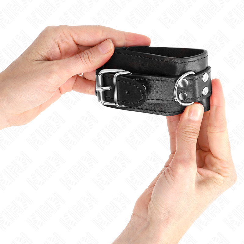KINK - APPUI-POIGNET SIMPLE NOIR AJUSTABLE 20-23 CM X 5,5 CM - 7eme ciel
