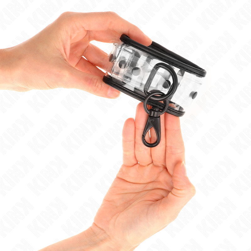 KINK - POIGNETS TRANSPARENTS AJUSTABLES 18-30 CM X 5,5 CM - 7eme ciel