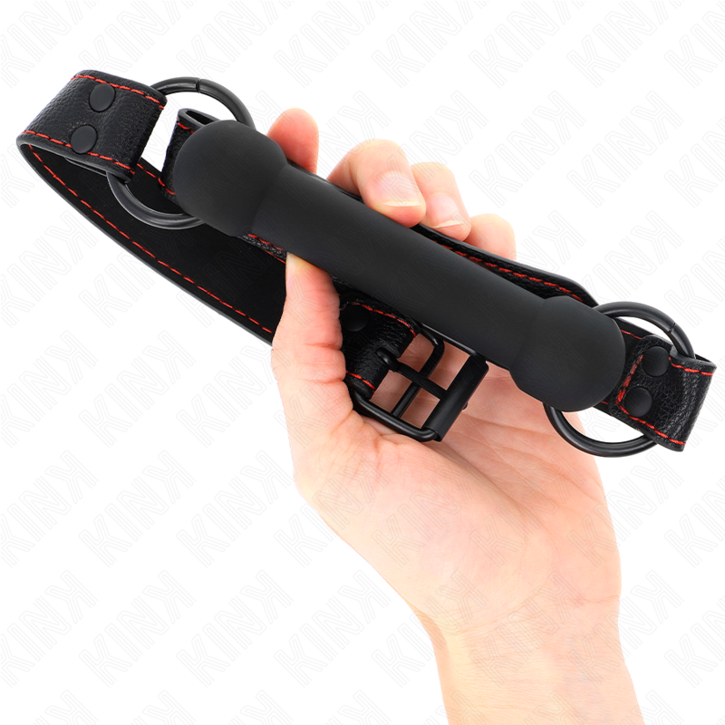 KINK - BONE BAG AVEC SANGLE EN CUIR NOIR AJUSTABLE 41-57 CM - 7eme ciel