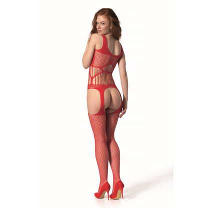PASSION - BS 106 BODYSTOCKING ROUGE TAILLE UNIQUE - 7eme ciel