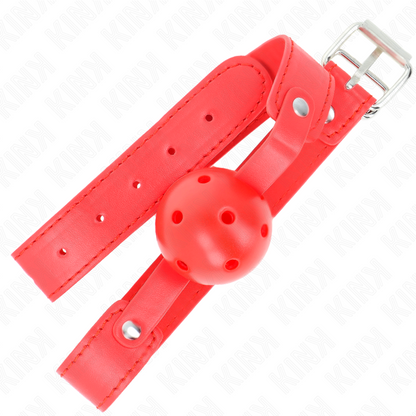KINK - BALLE RESPIRANTE ROUGE 4,5 CM BAG 65 x 2,5 CM - 7eme ciel