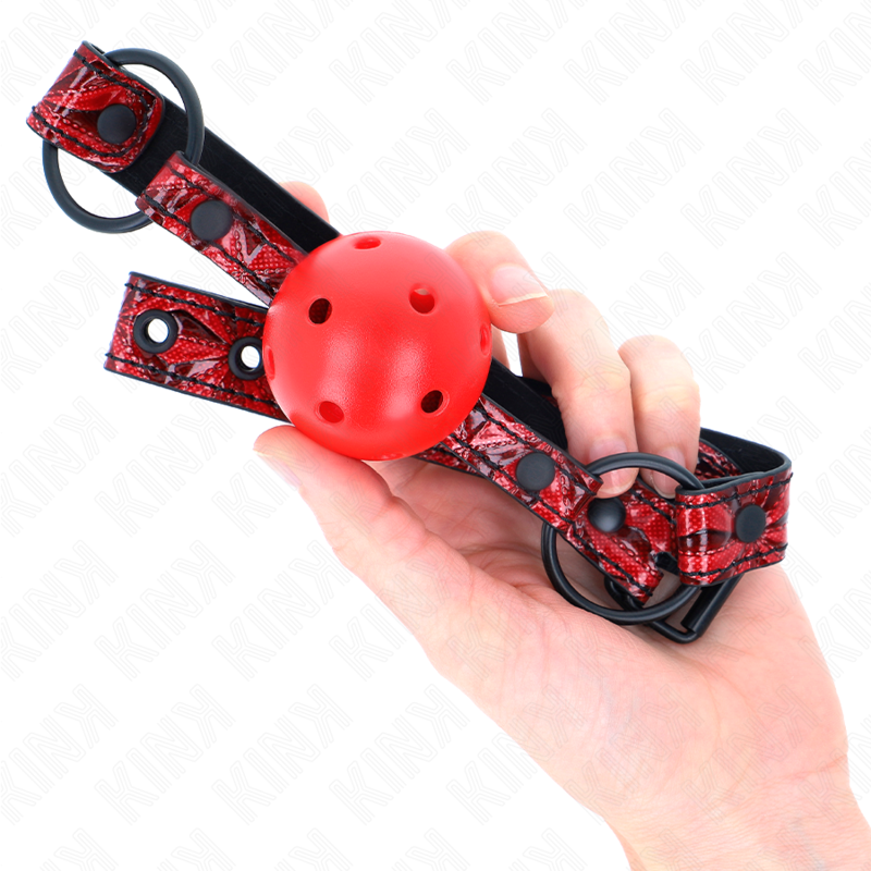 KINK - BOULE MOTIF DIAMANT 4,5 CM GAG MODÈLE 1 64,5 CM RÉGLABLE 42-60 CM - 7eme ciel