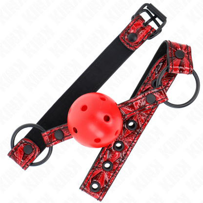 KINK - BOULE MOTIF DIAMANT 4,5 CM GAG MODÈLE 1 64,5 CM RÉGLABLE 42-60 CM - 7eme ciel