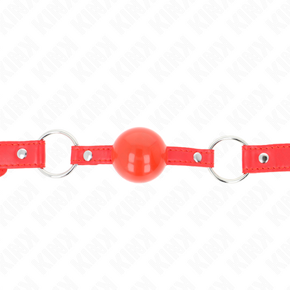 KINK - BÂILLON TPE BALLE 4 CM AVEC ROJO LOCK 60 x 2 CM - 7eme ciel