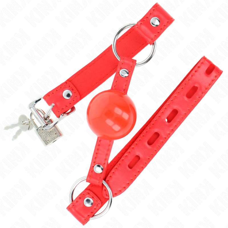 KINK - BÂILLON TPE BALLE 4 CM AVEC ROJO LOCK 60 x 2 CM - 7eme ciel