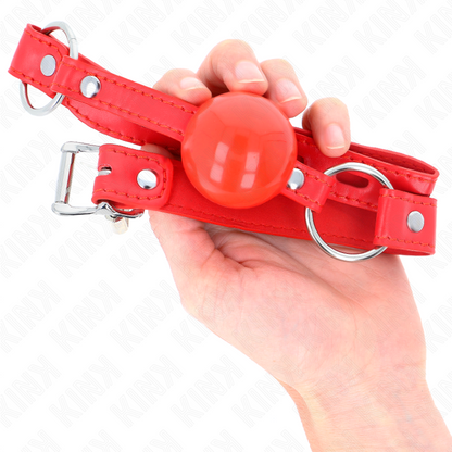 KINK - BÂILLON TPE BALLE 4 CM AVEC ROJO LOCK 60 x 2 CM - 7eme ciel