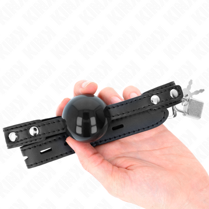 KINK - BALLE TPE SOUPLE 4 CM GAG MODÈLE 3 60 x 2 CM RÉGLABLE 37-52 CM - 7eme ciel