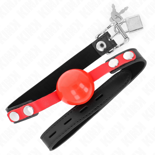 KINK - BALLE TPE SOUPLE 4 CM GAG MODÈLE 4 60 x 2 CM RÉGLABLE 37-52 CM - 7eme ciel