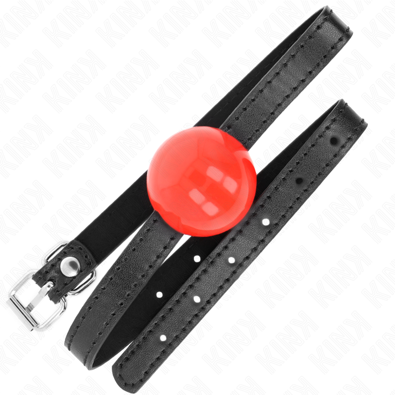 KINK - BALLE SOLIDE SIMPLE ROUGE 4 CM BAG 65 x 1,5 CM - 7eme ciel