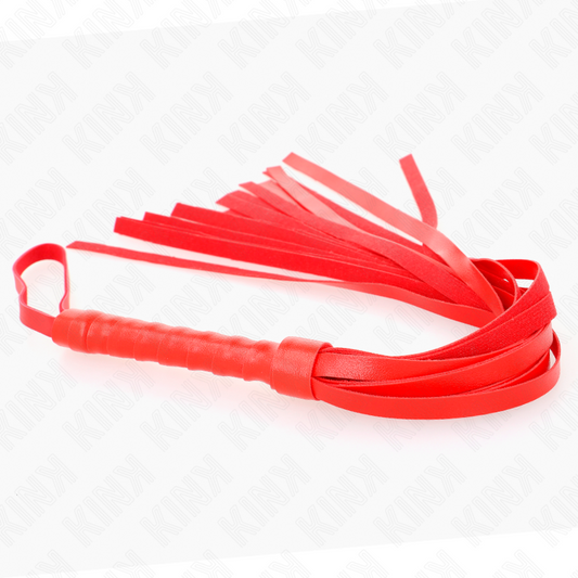 KINK - FOUET SIMPLE ROUGE 45 CM - 7eme ciel