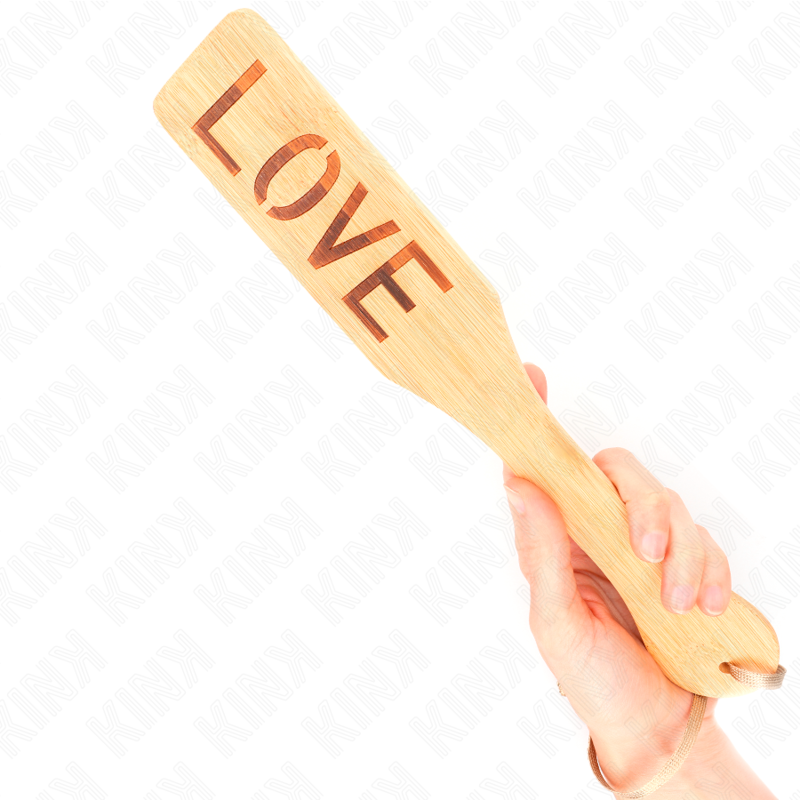 KINK - PALETTE EN BAMBOU MOT AMOUR 32 X 5,5 CM - 7eme ciel