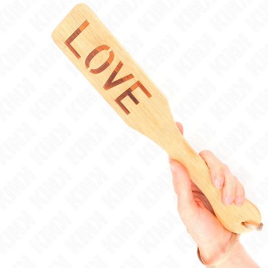 KINK - PALETTE EN BAMBOU MOT AMOUR 32 X 5,5 CM - 7eme ciel