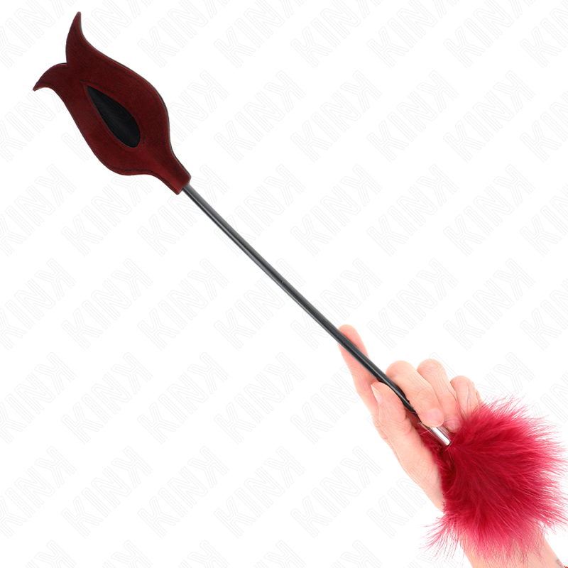 KINK - PLUMES DE CHACOUILLES AVEC PALETTE EN FORME DE ROSE 8 CM - 7eme ciel