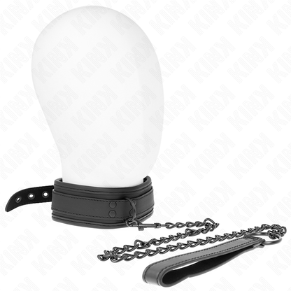 KINK - COLLIER DE BONDAGE EN NÉOPRÈNE MODÈLE 1 AVEC CEINTURE 78 CM RÉGLABLE 37,5 X 49,5 CM - 7eme ciel