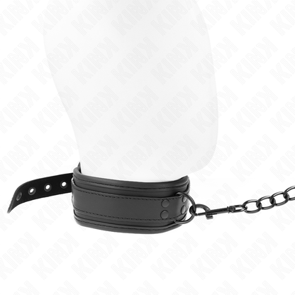 KINK - COLLIER DE BONDAGE EN NÉOPRÈNE MODÈLE 1 AVEC CEINTURE 78 CM RÉGLABLE 37,5 X 49,5 CM - 7eme ciel