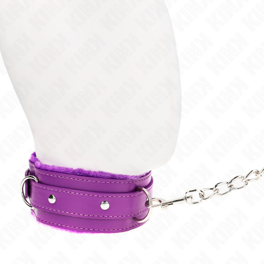 KINK - COLLIER AVEC LAISSE 65 CM AVEC RESTRICTIONS VIOLET 36-42 CM X 5,5 CM - 7eme ciel