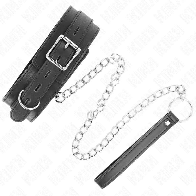 KINK - COLLIER AVEC CEINTURE 65 CM AVEC SANGLE NOIR 54 X 4,5 CM - 7eme ciel