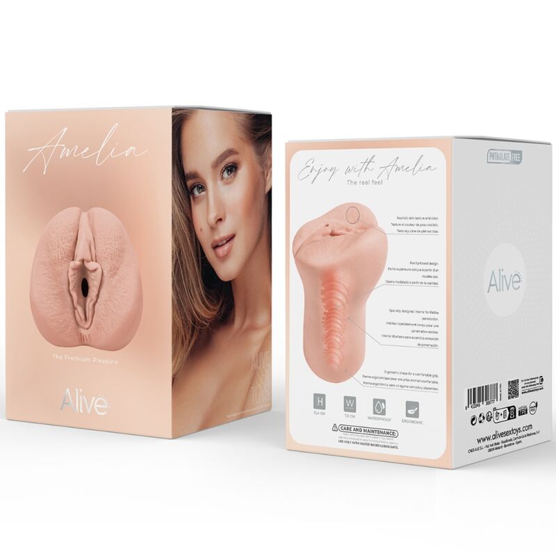 ALIVE - MASTURBADEUR MASCULIN FLEX VAGINAL TAILLE M - 7eme ciel