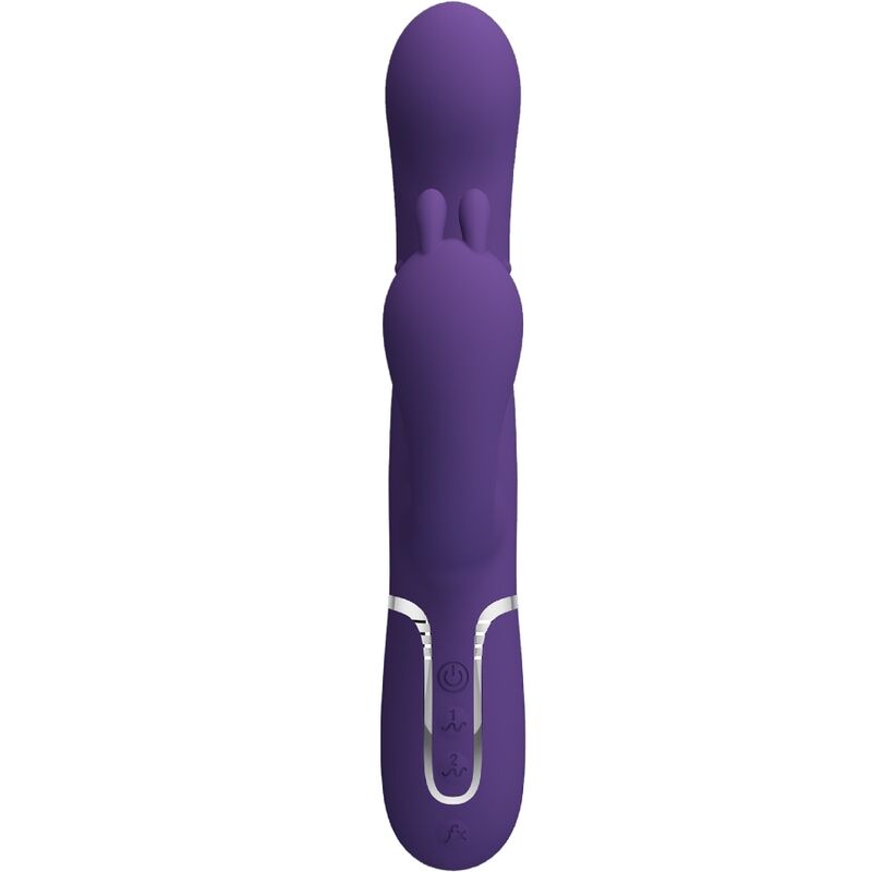 PRETTY LOVE - CAMMY TRIPLE VIBRATEUR MULTIFONCTION 4 EN 1 VIOLET - 7eme ciel
