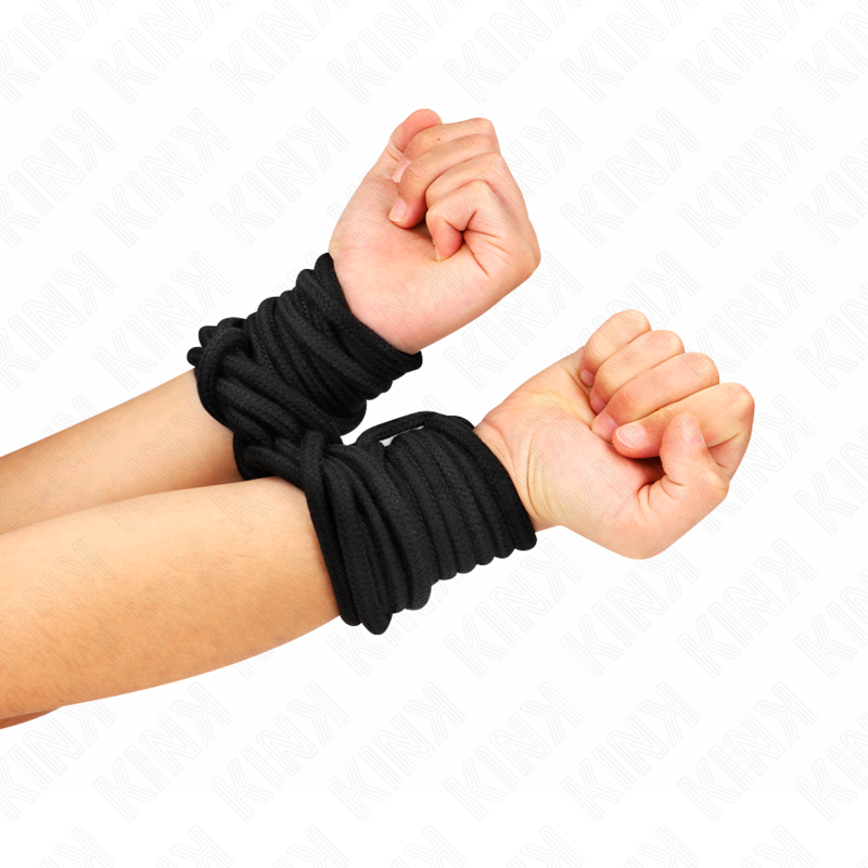 KINK - CORDE EN COTON 5 MÈTRES NOIR - 7eme ciel