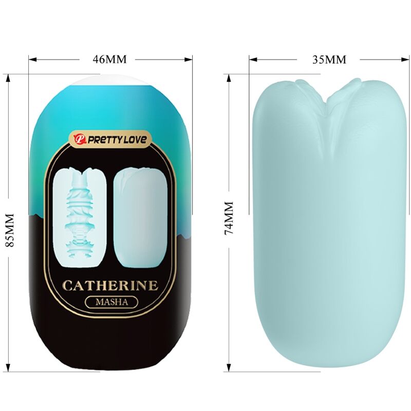 PRETTY LOVE - MASTURBATEUR POUR HOMME MASHA BLEU - 7eme ciel