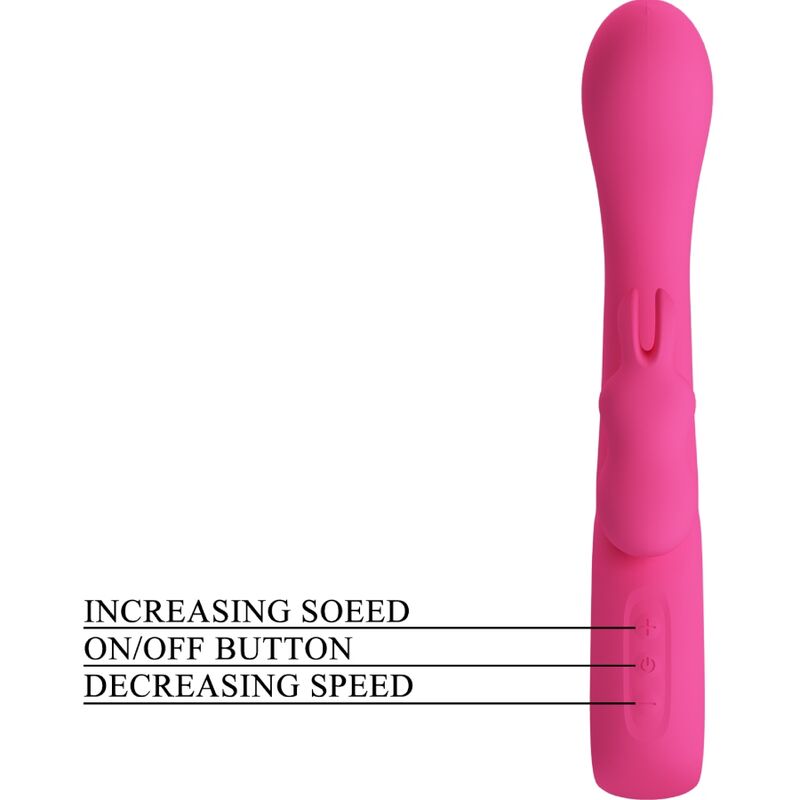 PRETTY LOVE - VIBRATEUR NOVAK RABBIT 12 VIBRATIONS ROSE - 7eme ciel