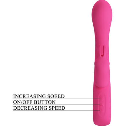 PRETTY LOVE - VIBRATEUR NOVAK RABBIT 12 VIBRATIONS ROSE - 7eme ciel