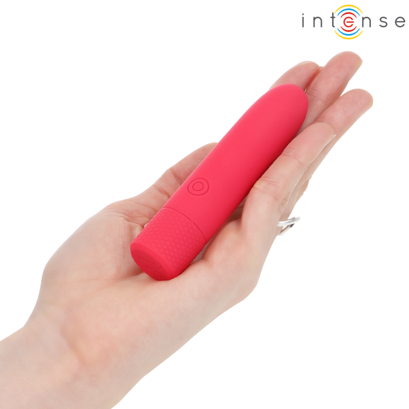 INTENSE - SYMONE BULLET VIBRANT RECHARGEABLE USB 8 VIBRATIONS ROUGE 10 X 2,2 CM - 7eme ciel