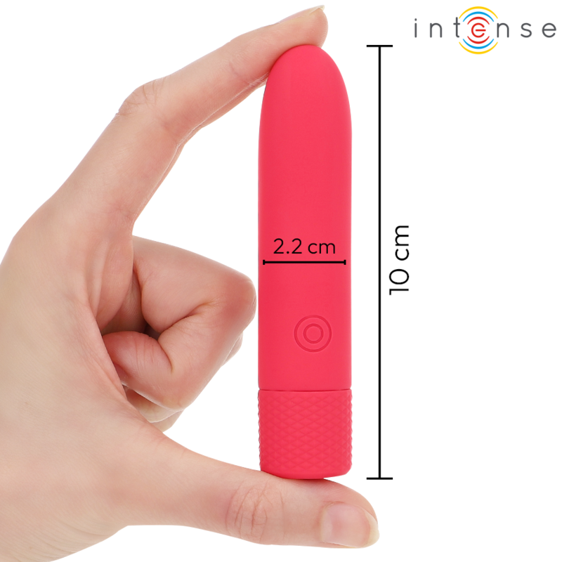 INTENSE - SYMONE BULLET VIBRANT RECHARGEABLE USB 8 VIBRATIONS ROUGE 10 X 2,2 CM - 7eme ciel