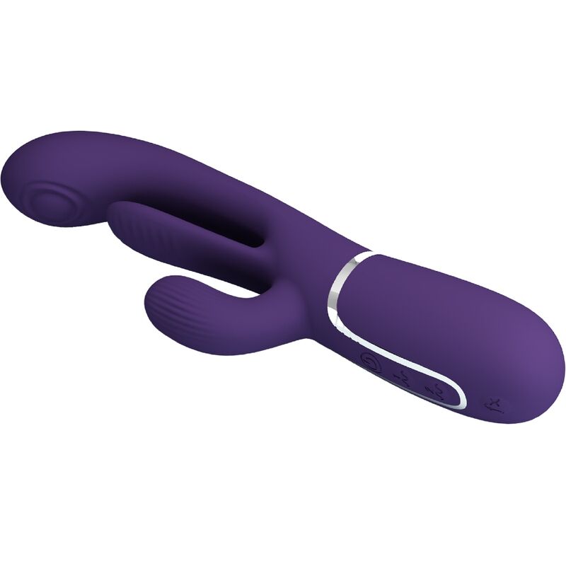 PRETTY LOVE - SHANIA TRIPLE RABBIT VIBRATEUR MULTIFONCTION VIOLET - 7eme ciel