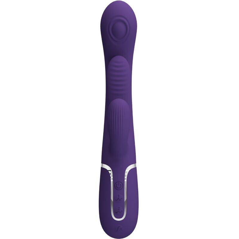 PRETTY LOVE - SHANIA TRIPLE RABBIT VIBRATEUR MULTIFONCTION VIOLET - 7eme ciel