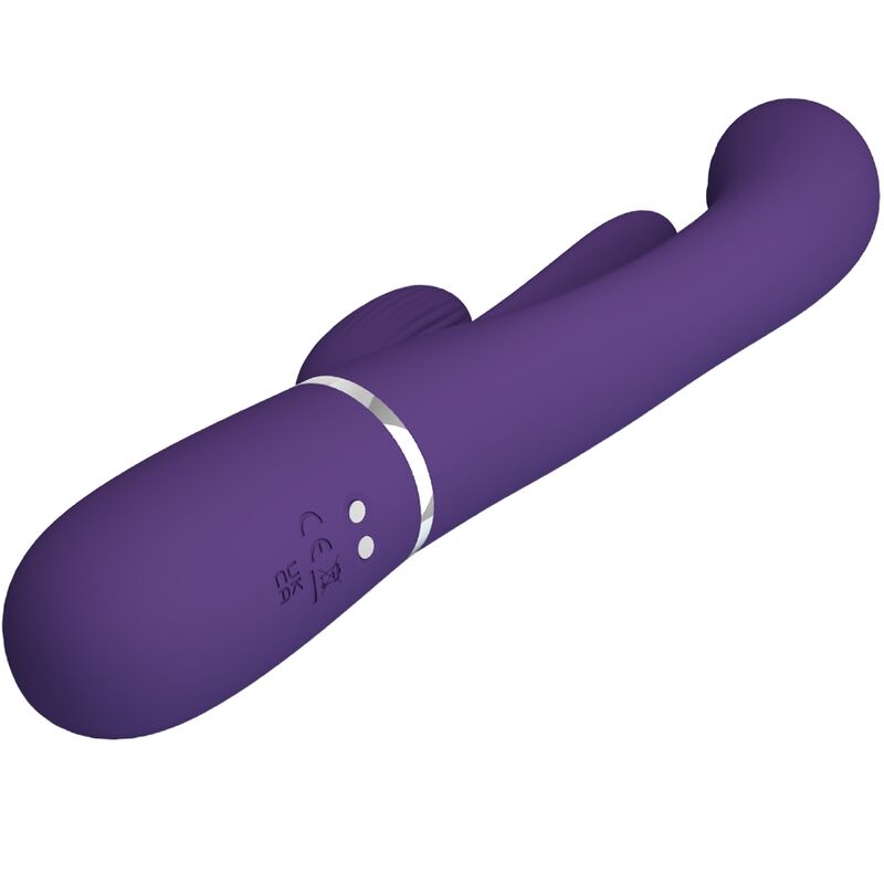 PRETTY LOVE - SHANIA TRIPLE RABBIT VIBRATEUR MULTIFONCTION VIOLET - 7eme ciel